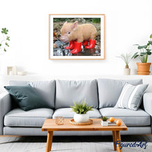 Laden Sie das Bild in den Galerie-Viewer, Diamond Painting | Diamond Painting - Piglet and red boots | animals Diamond Painting Animals | FiguredArt