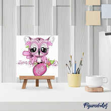 Laden Sie das Bild in den Galerie-Viewer, Diamond Painting | Diamond Painting - Owl Love | animals Diamond Painting Animals Diamond Painting Romance owls romance | FiguredArt