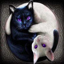 Laden Sie das Bild in den Galerie-Viewer, Diamond Painting, Yin und Yang Katzen