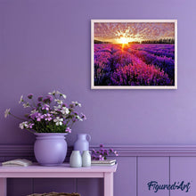 Laden Sie das Bild in den Galerie-Viewer, Diamond Painting – Lavendelfeld