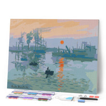Laden Sie das Bild in den Galerie-Viewer, Diamond Painting - Impression, Sonnenaufgang - Monet