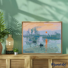 Laden Sie das Bild in den Galerie-Viewer, Diamond Painting - Impression, Sonnenaufgang - Monet