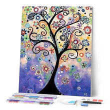 Laden Sie das Bild in den Galerie-Viewer, Diamond Painting | Diamond Painting - Tree Stained Glass | Diamond Painting Landscapes landscapes trees | FiguredArt
