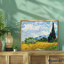 Laden Sie das Bild in den Galerie-Viewer, Diamond Painting - Weizenfeld mit Zypressen - Van Gogh