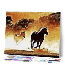Laden Sie das Bild in den Galerie-Viewer, Diamond Painting – Wilde Pferde