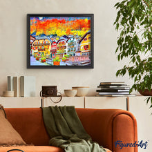 Laden Sie das Bild in den Galerie-Viewer, Diamond Painting – Buntes schweizer Dorf