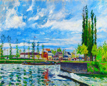 Laden Sie das Bild in den Galerie-Viewer, Diamond Painting – Die Schleuse in Pontoise – Camille Pissarro | Figured'Art