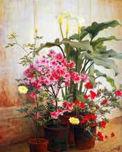 Laden Sie das Bild in den Galerie-Viewer, Diamond Painting – Seite eines Gewächshauses – George Cochran Lambdin – 40 x 50 cm auf Keilrahmen gespannt | Figured'Art