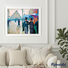 Laden Sie das Bild in den Galerie-Viewer, Diamond Painting – Paris-Straße, Regentag – Gustave Caillebotte