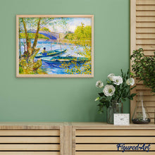 Laden Sie das Bild in den Galerie-Viewer, Diamond Painting – Angler und Boote an der Pont de Clichy – Van Gogh