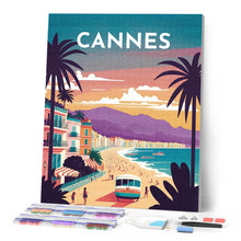 Laden Sie das Bild in den Galerie-Viewer, Diamond Painting – Reiseplakat Cannes