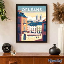 Laden Sie das Bild in den Galerie-Viewer, Diamond Painting – Reiseplakat Orleans