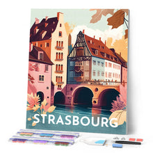 Laden Sie das Bild in den Galerie-Viewer, Diamond Painting – Reiseplakat Straßburg