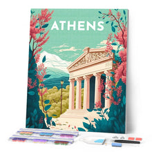 Laden Sie das Bild in den Galerie-Viewer, Diamond Painting – Reiseplakat Athen