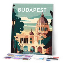 Laden Sie das Bild in den Galerie-Viewer, Diamond Painting – Reiseplakat Budapest