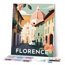 Laden Sie das Bild in den Galerie-Viewer, Diamond Painting – Reiseplakat Florenz