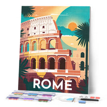 Laden Sie das Bild in den Galerie-Viewer, Diamond Painting – Reiseplakat Rom