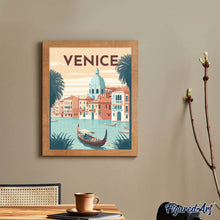 Laden Sie das Bild in den Galerie-Viewer, Diamond Painting – Reiseplakat Venedig