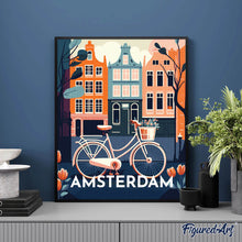 Laden Sie das Bild in den Galerie-Viewer, Diamond Painting – Reiseplakat Amsterdam