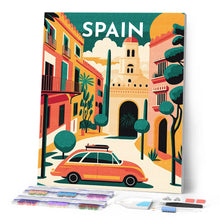 Laden Sie das Bild in den Galerie-Viewer, Diamond Painting – Reiseplakat Sevilla