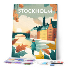 Laden Sie das Bild in den Galerie-Viewer, Diamond Painting – Reiseplakat Stockholm