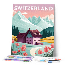 Laden Sie das Bild in den Galerie-Viewer, Diamond Painting – Reiseposter Luzern