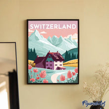 Laden Sie das Bild in den Galerie-Viewer, Diamond Painting – Reiseposter Luzern