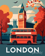 Laden Sie das Bild in den Galerie-Viewer, Diamond Painting – Reiseposter London