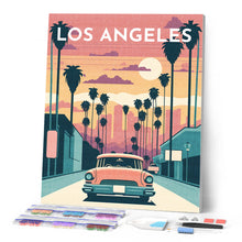 Laden Sie das Bild in den Galerie-Viewer, Diamond Painting – Reiseposter Los Angeles