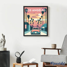 Laden Sie das Bild in den Galerie-Viewer, Diamond Painting – Reiseposter Los Angeles