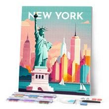 Laden Sie das Bild in den Galerie-Viewer, Diamond Painting – Reiseposter New York