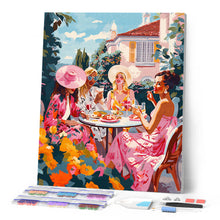 Laden Sie das Bild in den Galerie-Viewer, Diamond Painting - Rosa Gartenparty der Divas