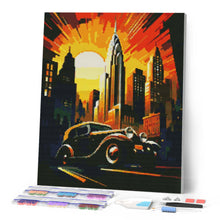 Laden Sie das Bild in den Galerie-Viewer, Diamond Painting – Art-Deco-Auto in New York