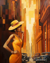 Laden Sie das Bild in den Galerie-Viewer, Diamond Painting – Art-Deco-Frau in der Stadt