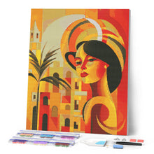 Laden Sie das Bild in den Galerie-Viewer, Diamond Painting – Art-Deco-Frau in Kuba