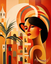 Laden Sie das Bild in den Galerie-Viewer, Diamond Painting – Art-Deco-Frau in Kuba
