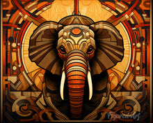 Laden Sie das Bild in den Galerie-Viewer, Diamond Painting – Elefant Art Deco