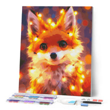 Laden Sie das Bild in den Galerie-Viewer, Diamond Painting - Kleiner Fuchs mit Glühbirnen