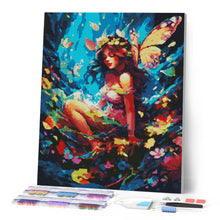 Laden Sie das Bild in den Galerie-Viewer, Diamond Painting - Fee und Schmetterlinge