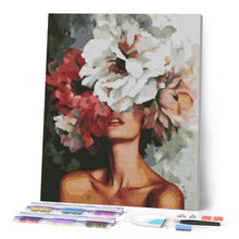 Laden Sie das Bild in den Galerie-Viewer, Diamond Painting - Schönheit hinter Blumen
