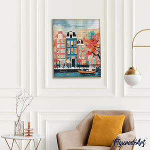 Diamond Painting - Amsterdam in voller Blüte