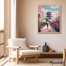 Laden Sie das Bild in den Galerie-Viewer, Diamond Painting - Kyoto in voller Blüte