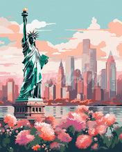 Laden Sie das Bild in den Galerie-Viewer, Diamond Painting - New York in voller Blüte – 40 x 50 cm auf Keilrahmen gespannt