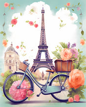 Laden Sie das Bild in den Galerie-Viewer, Diamond Painting - Paris in voller Blüte – 40 x 50 cm auf Keilrahmen gespannt