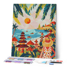 Laden Sie das Bild in den Galerie-Viewer, Diamond Painting - Bali Sonnenuntergang