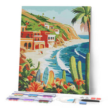 Laden Sie das Bild in den Galerie-Viewer, Diamond Painting - Küsten-Surfen – 40 x 50 cm auf Keilrahmen gespannt