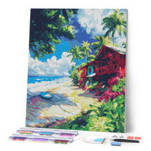 Laden Sie das Bild in den Galerie-Viewer, Diamond Painting - Surf-Dorf – 40 x 50 cm auf Keilrahmen gespannt