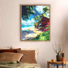 Laden Sie das Bild in den Galerie-Viewer, Diamond Painting - Surf-Dorf – 40 x 50 cm auf Keilrahmen gespannt