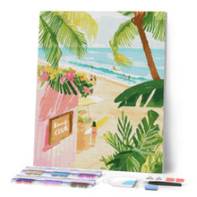 Laden Sie das Bild in den Galerie-Viewer, Diamond Painting - Strandclub – 40 x 50 cm auf Keilrahmen gespannt
