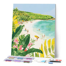 Laden Sie das Bild in den Galerie-Viewer, Diamond Painting - Surfparadies – 40 x 50 cm auf Keilrahmen gespannt
